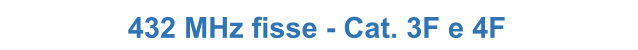432 MHz fisse - Cat. 3F e 4F