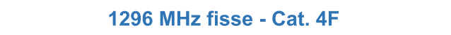 1296 MHz fisse - Cat. 4F